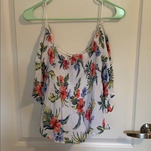Off the shoulder floral top